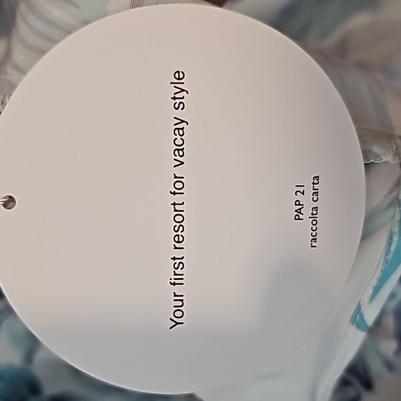 Shein Vacay Halter Top Dress Swimsuit Cover Up Plus Size 4X NWT*Raccolta Carta - Picture 7 of 16